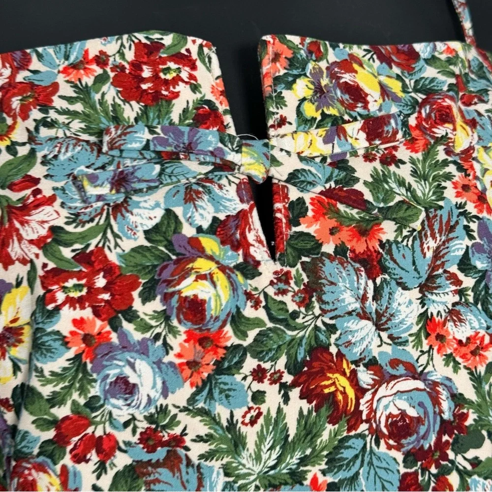 Anthropologie Maeve Floral Off-Shoulder Bow Floral Mini Dress NWT Large $178 - Picture 6 of 10